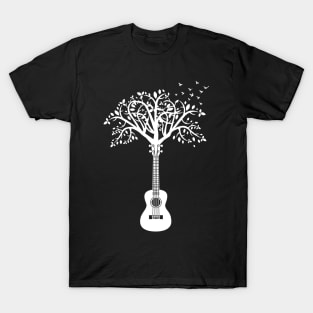 Ukulele Tree Dark Theme T-Shirt